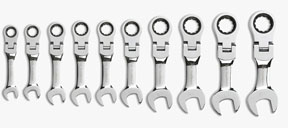 Metric Stubby Flex GearWrench Set - 10-Pc