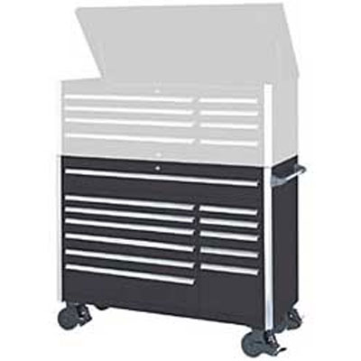 60 In 12 Drawer SHD Tool Cabinet w/ Roller Bearing Slides - Blac