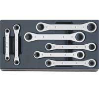 NR.25/7-19 Ratcheting Box End Wrench Set - 7-Pc