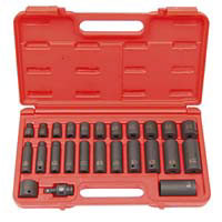 3/8 In Dr Metric SAE Impact Socket Set - 25-Pc