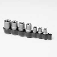 1/4 In & 3/8 In Dr External Torx Socket Set - 7-Pc