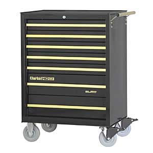 7-Drawer Tool Cabinet - Black/Gold