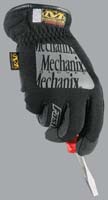 Mechanix Wear FastFit Gloves Black Small Touchscreen Compatible