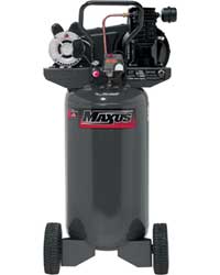 Cast Iron Single Stage Air Compressor - 26 Gal Vertical 120/240