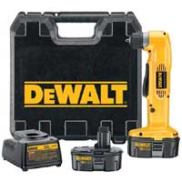 DeWALT DW960K-2 3/8 In Dr 18volt Cordless Right Angle Dril