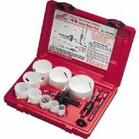 Plumber & Electrician Hole Saw Kit - 13-Pc