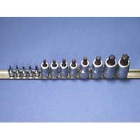 1/4 In Dr Male Torx Socket Set - T8 - T60