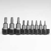 1/4 In & 3/8 In Drive Torx Plus Socket Bit Set - 9-Pc