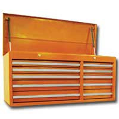 42 In 10 Drawer Chest w/ Roller Bearing Slides - Orange VRT4210O