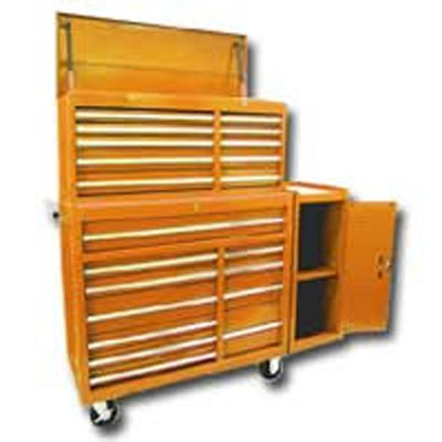 VRX4221OR 42 In 21 Drawer Chest/Cabinet/Side Combo - Orange