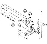c. Rip Fence Assembly for Table Saw Model 2708