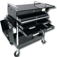 Deluxe Service Cart - Black