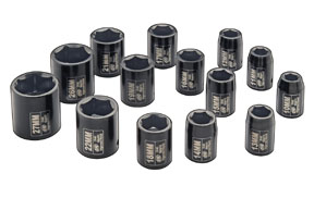 1/2 Inch Drive Metric Impact Socket Set - 14-Pc