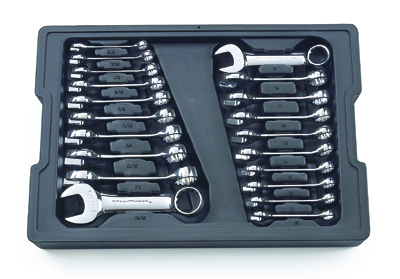 GearWrench 20-Pc SAE/Metric Stubby Wrench Set 81903
