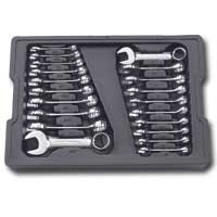 SAE/Metric Stubby Wrench Set - 20-Pc