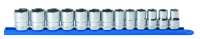 1/2 Inch Drive 6 Point Standard Metric Socket Set - 13-Pc
