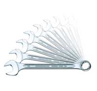 13a Combination Spanner Set - Open Box - 10-Pc