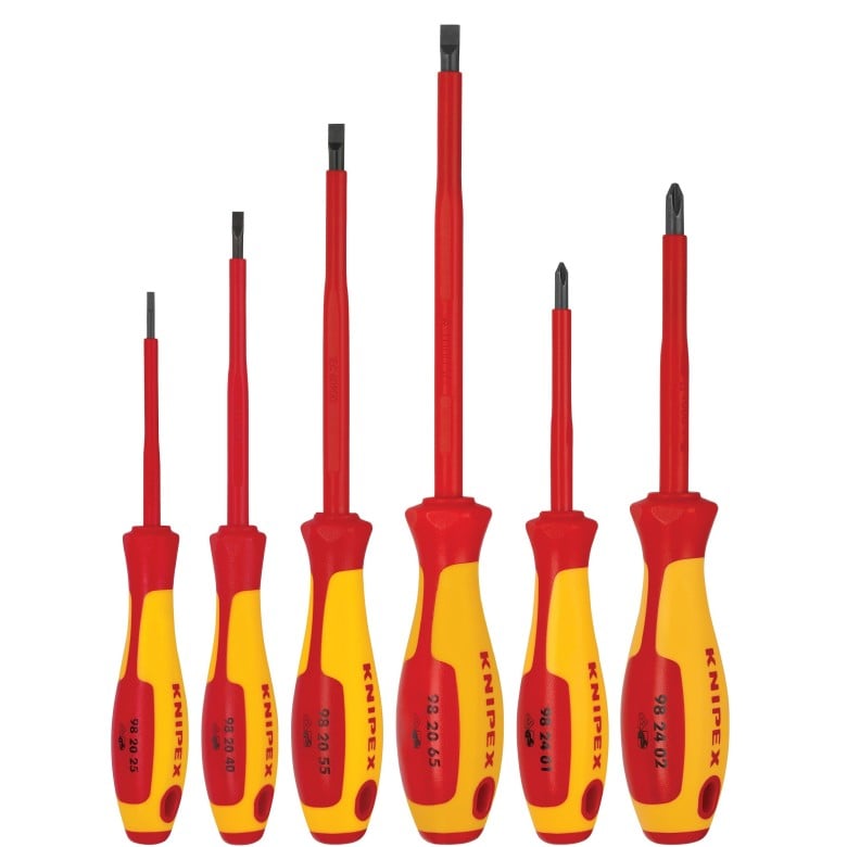 6 Pc Screwdriver Set-1000V Insulated 6 Pc Screwdriver Set-1000V Insulated