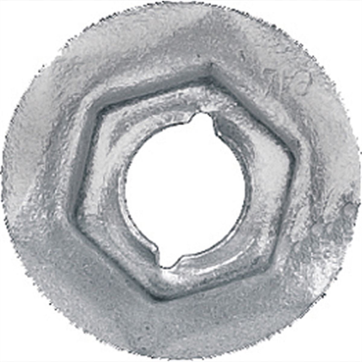 Thrd Cut Nuts 7/8" Flange Zinc