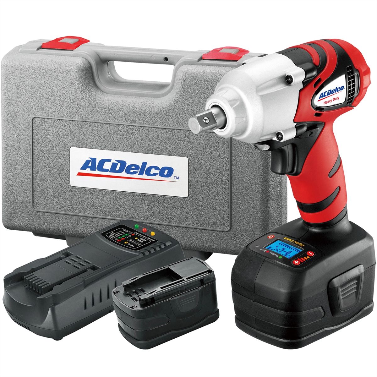 Twin Pack Drill+1//2Impact Wrench 2Ah ACDelco ARK2096I 18V