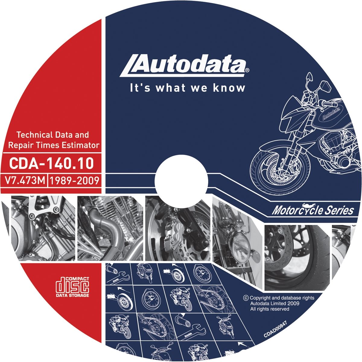 Motorcycle Tech Data and Labor Guide CD