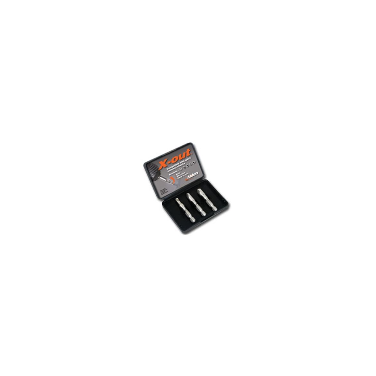X-out Damaged Screw Remover Kit w/ Case - 3-Pc