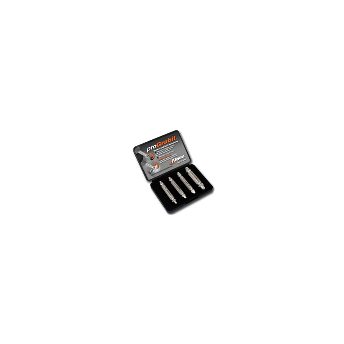 Grabit Broken Bolt & Damaged Screw Exractors - 4-Pc