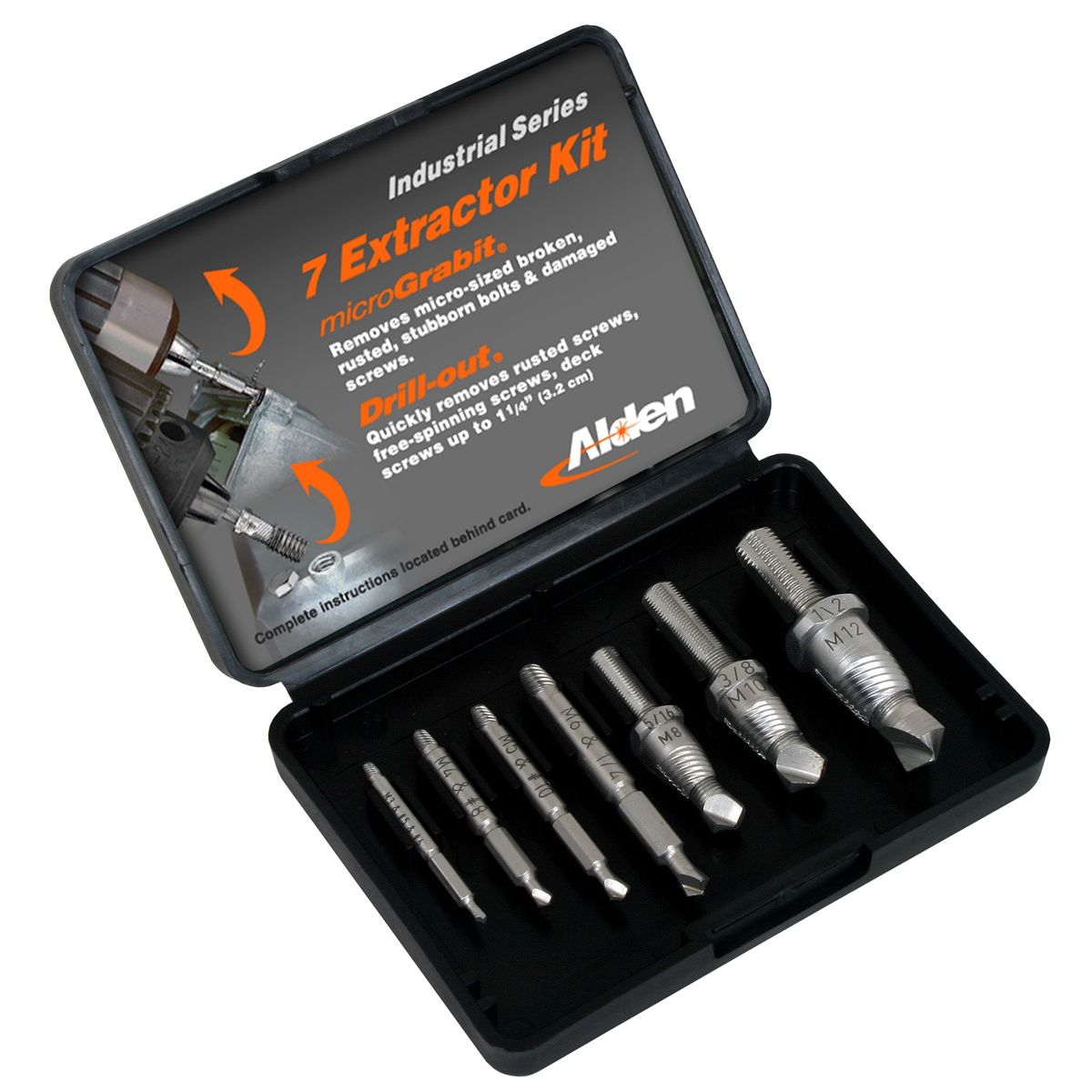 DRILL-OUT Screw Extractor Set - 7-Pc