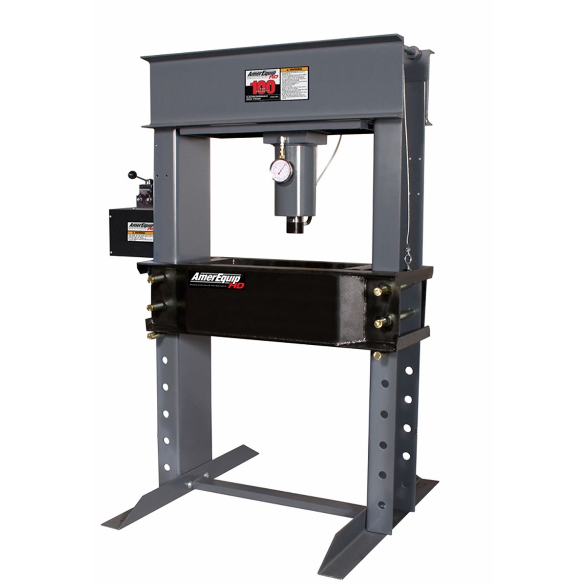 100 Ton Air/Hydraulic Shop Press with Air Assist