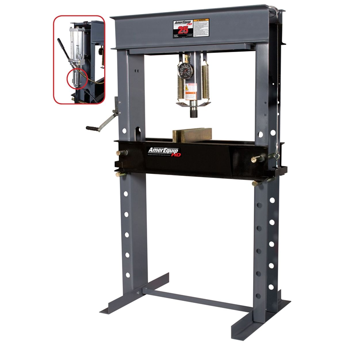 25 ton Air/Hydraulic Shop Press