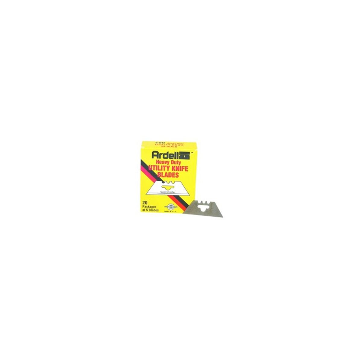Heavy Duty Utility Knife Blades - 3 Notch - 100/Pk