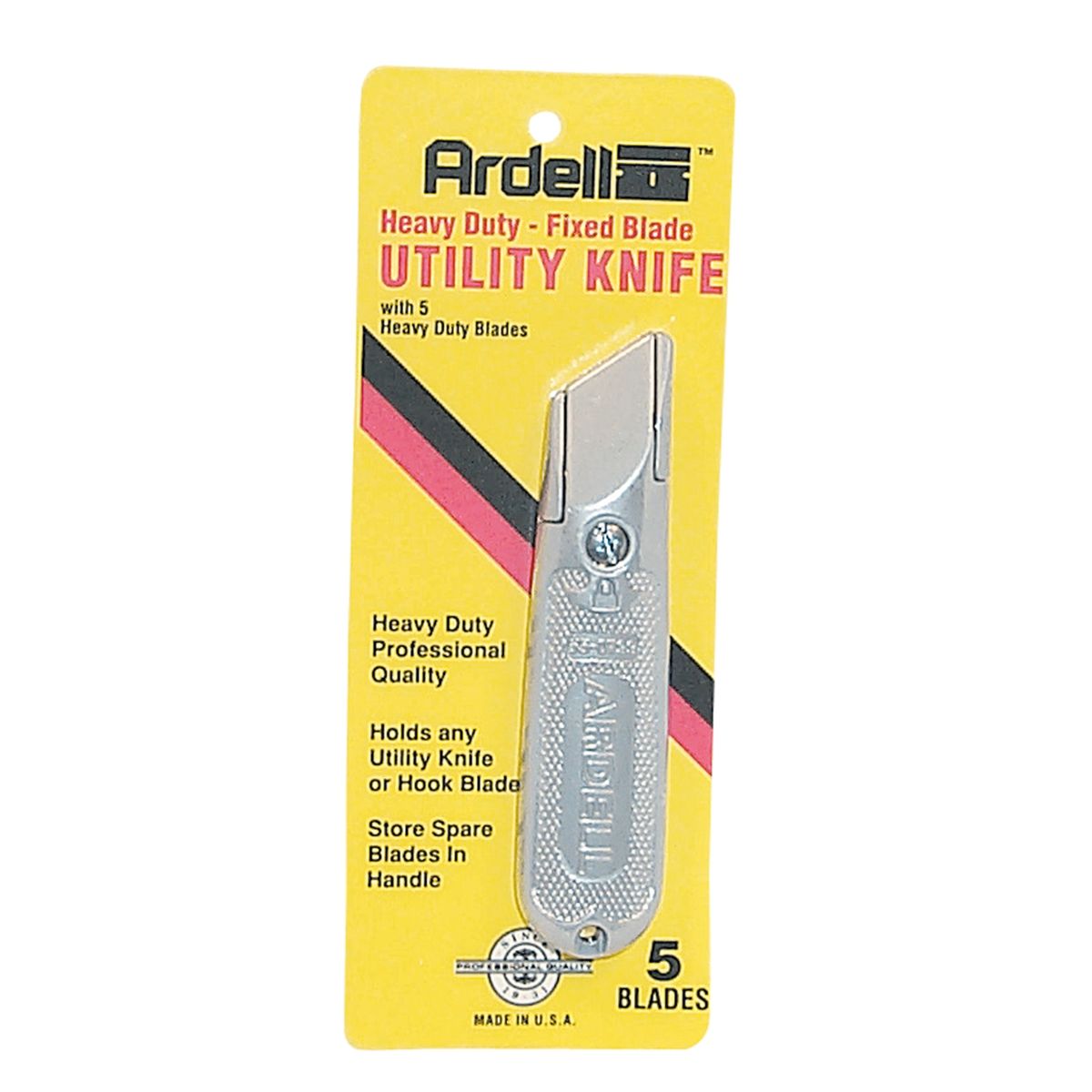 UTILITY KNIFE HD NON RETRAC. 5 BLADES