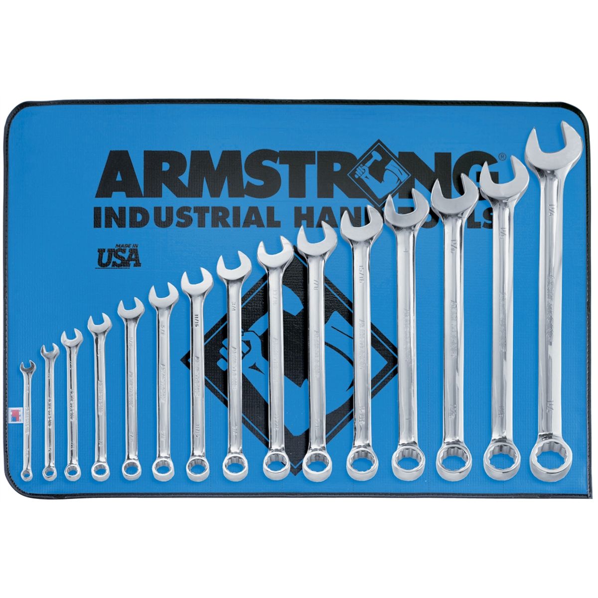 15 Piece 12 Point Full Polish Long Combination Wrench Set