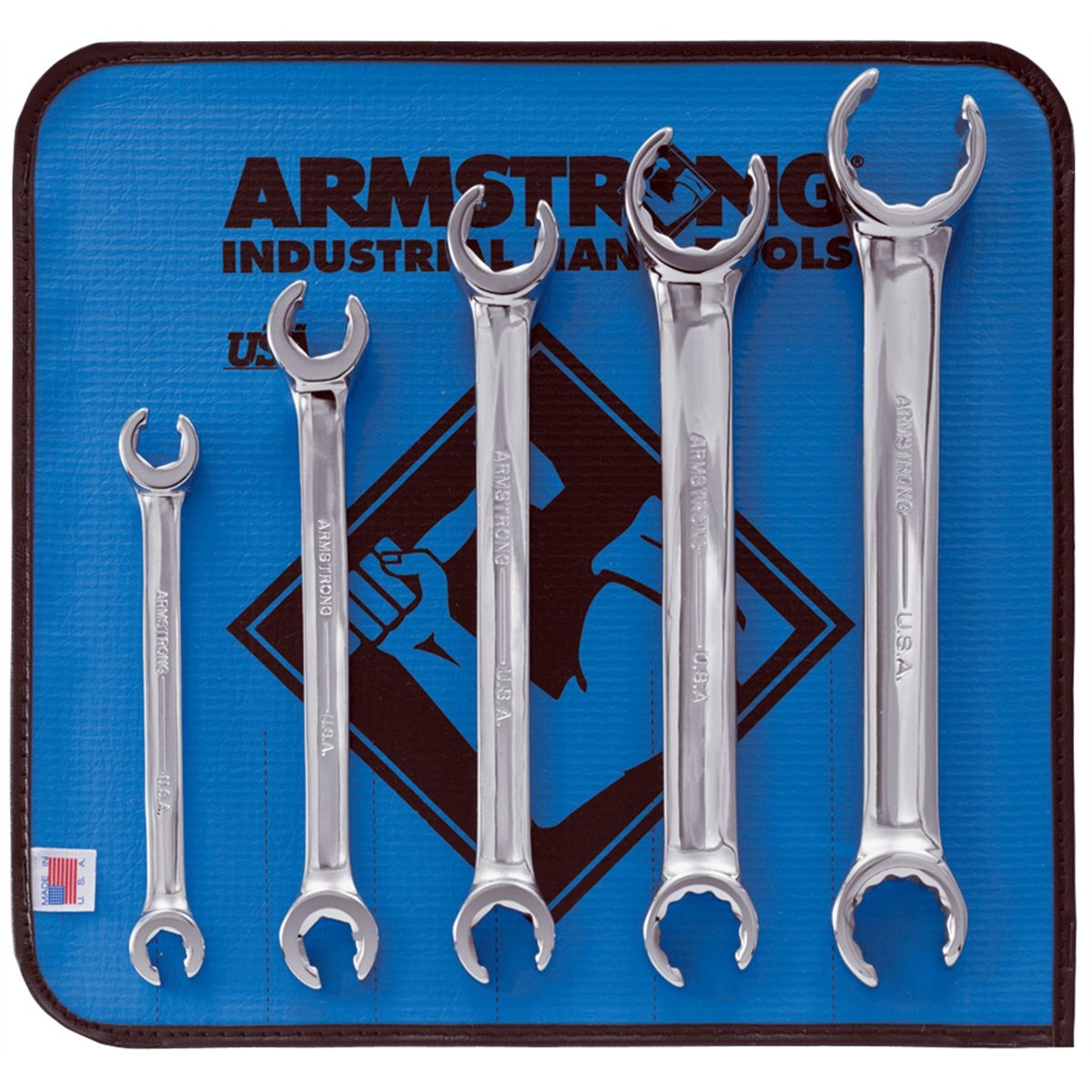 Double Head Flare Nut Wrench Set - 5-Pc