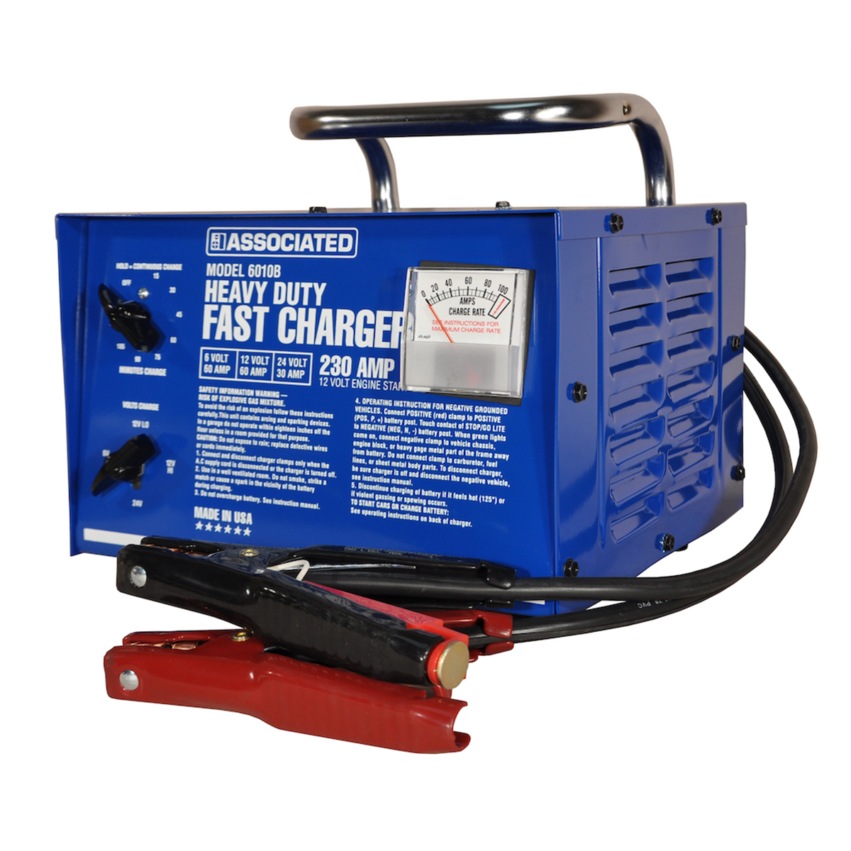 Heavy Duty Commercial Portable Battery Charger 6/12/24V 60A
