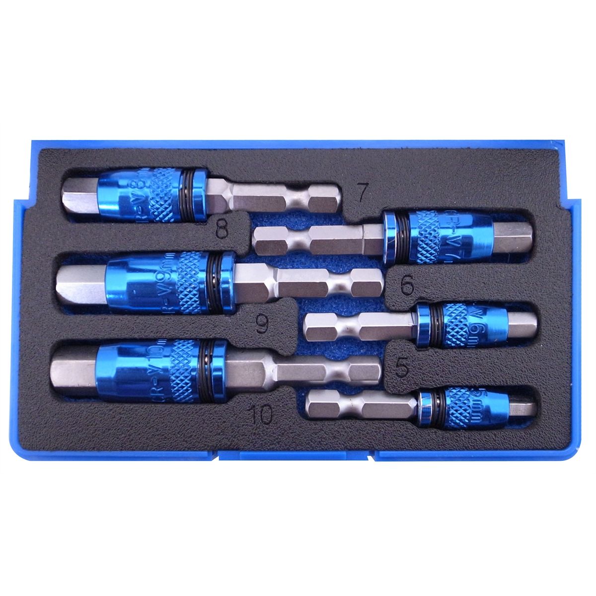 Astro Pneumatic 1037 2-in-1 Metric Hex Bit Set 5-10mm