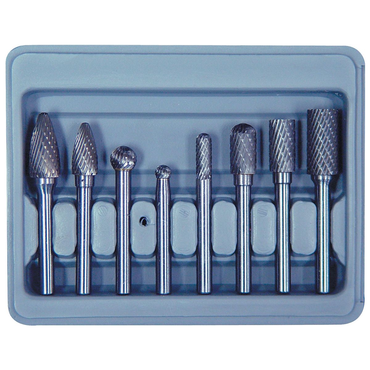 Double Cut Carbide Burr Set - 8-Pc