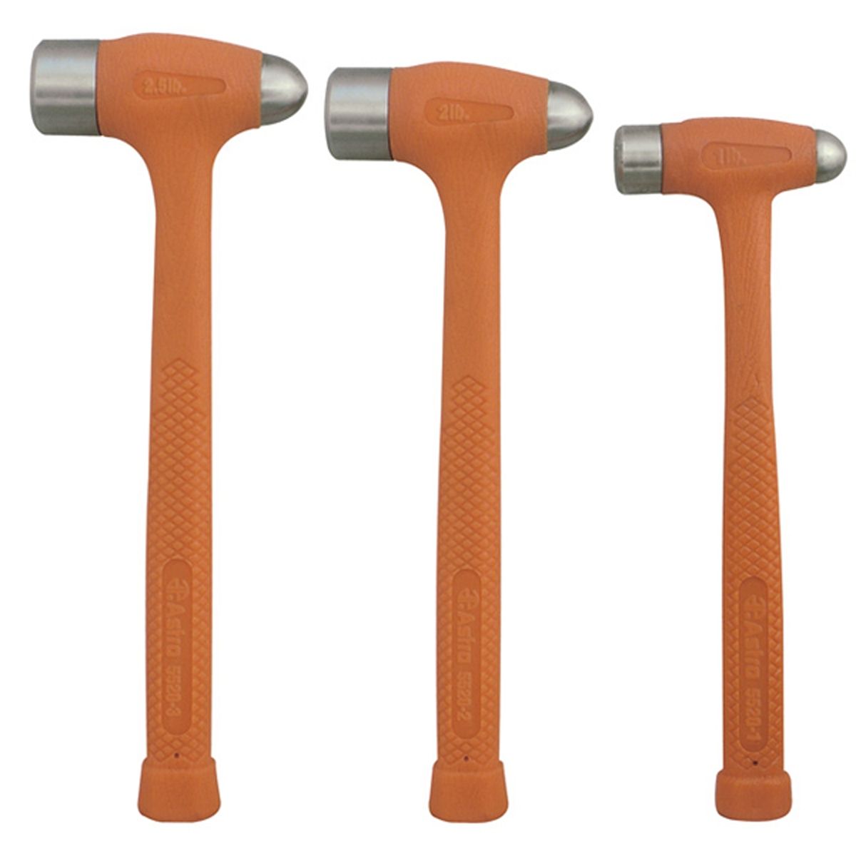 Compothane Dead Blow Ball Peen Hammer Set - 3-Pc