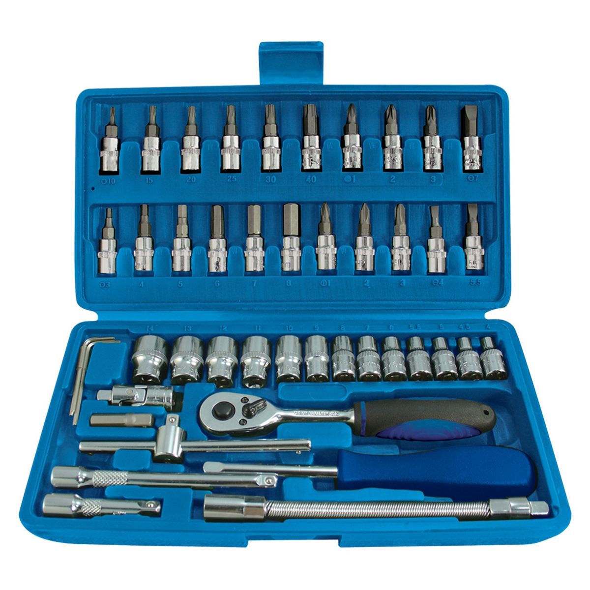 1/4 In Drive Multi Lock Socket Set - 46-Pc