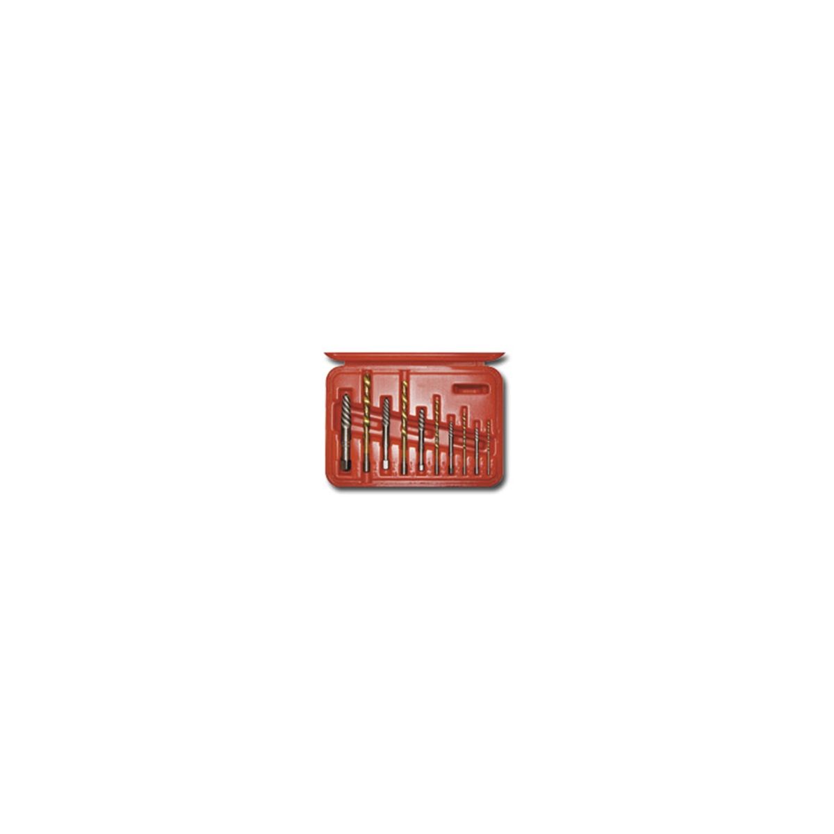 Screw Extractor and Left Hand Drill Combo Set - 10-Pc