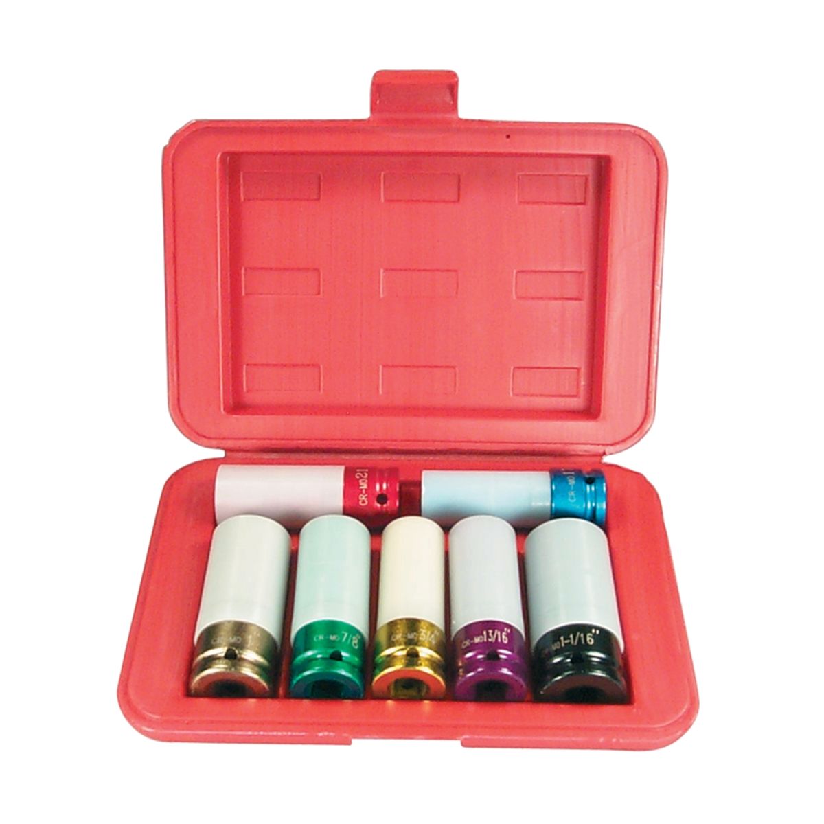 Astro Pneumatic 7870 1/2 Drive Impact Socket Set Chrome with Protective