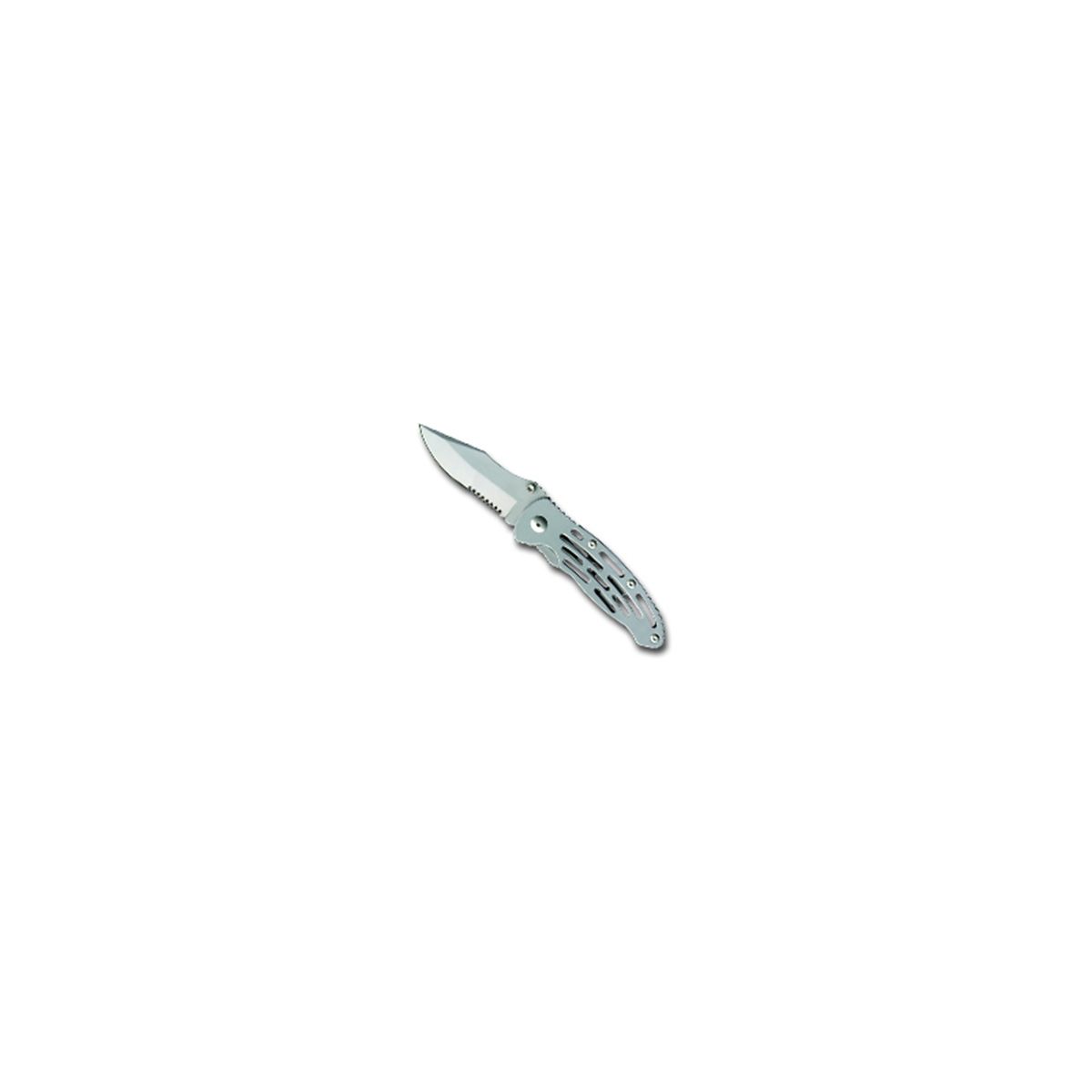 Navigator Folding Knife - Half Serrated Blade w/ Clip