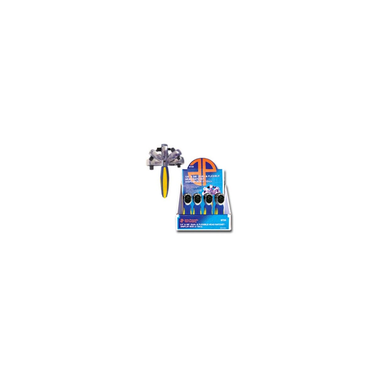 Ratchet Dual Head - 1/4 & 3/8 In Dr - 12/Pk Display