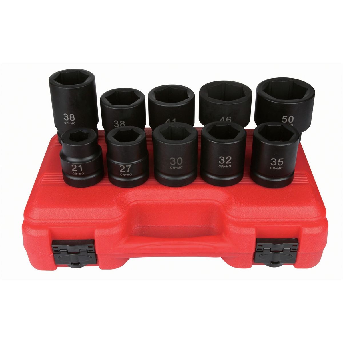 10pc Metric 1" Heavy Duty Impact Socket Set