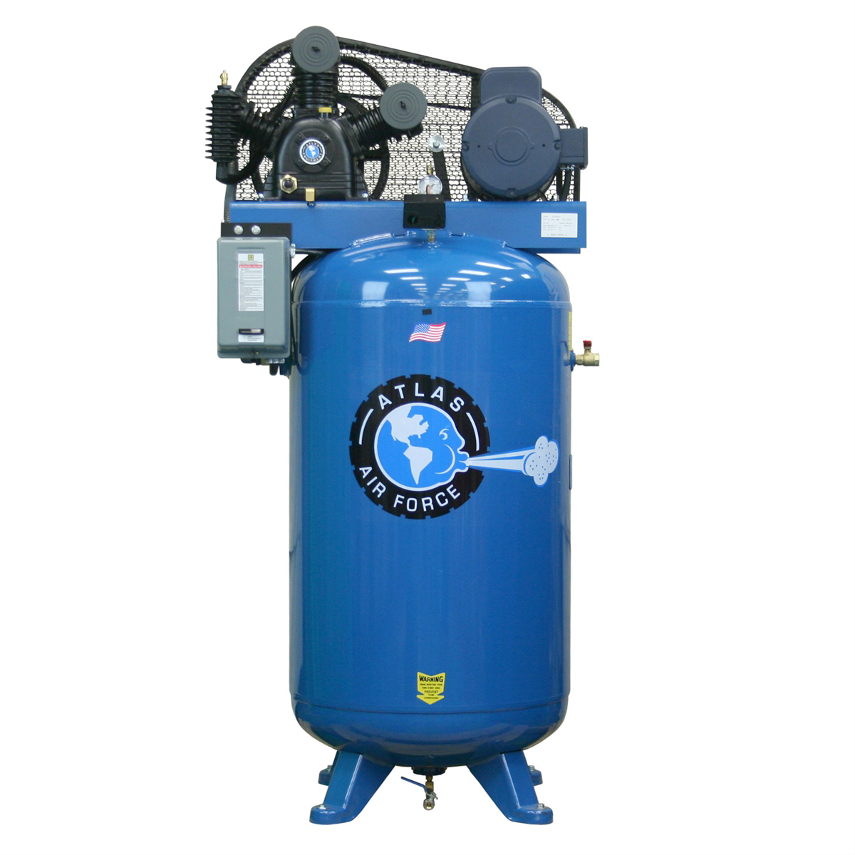TWO STAGE 5 HP/220 VOLT SINGLE PHASE AIR COMPRESS