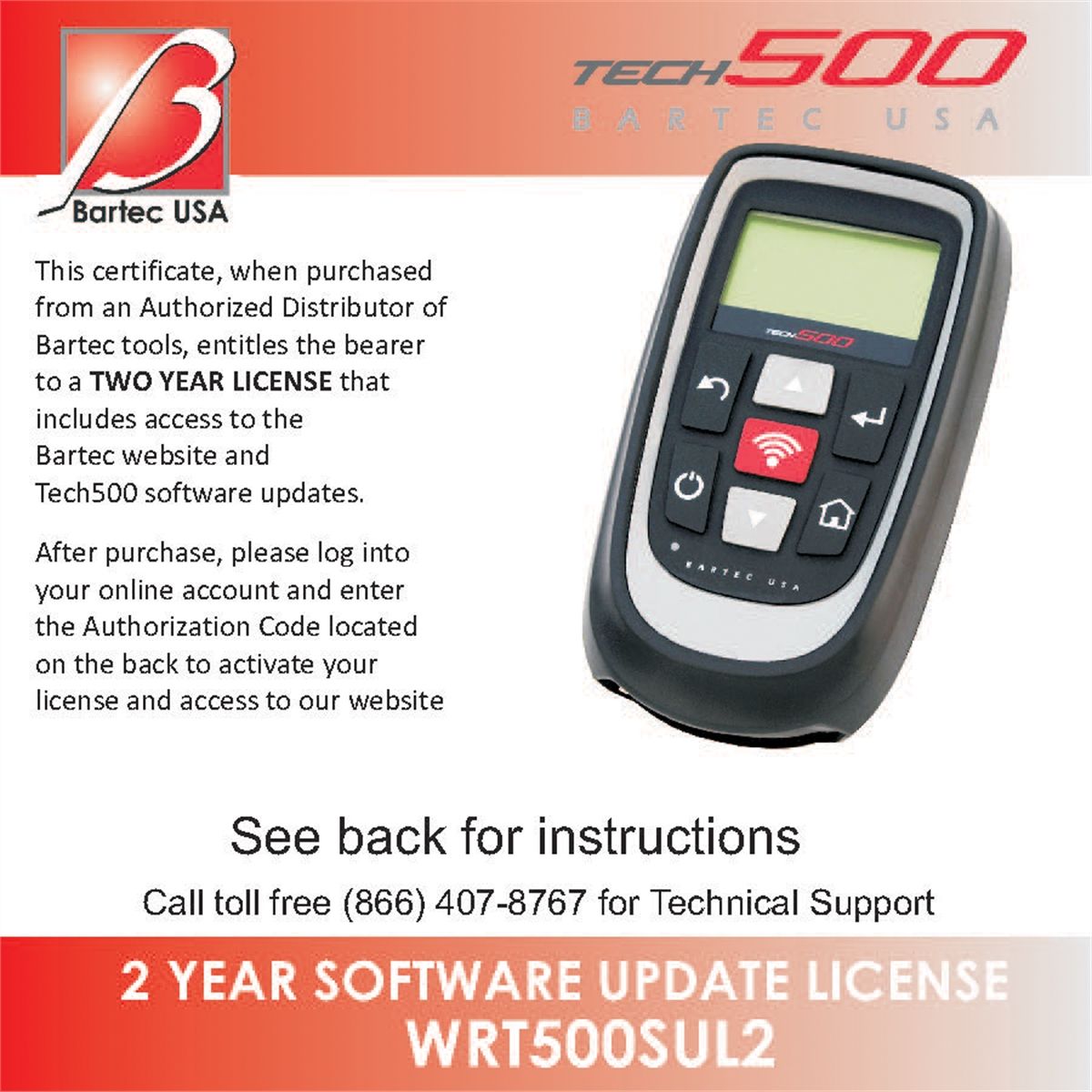 2 Yr Software Certificate for the Tech500