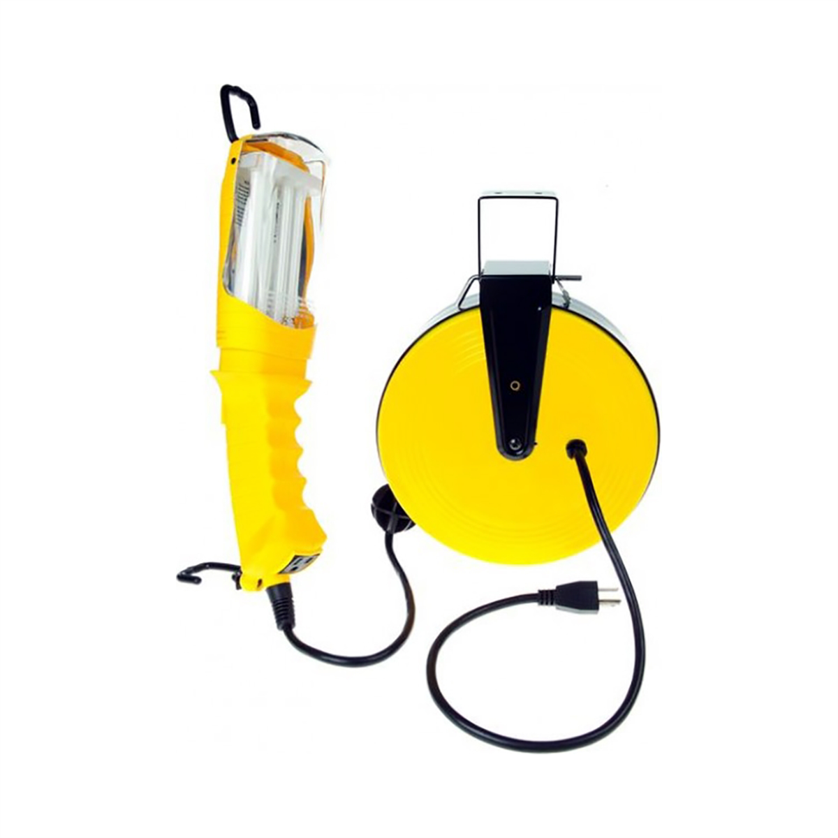 Bayco SL-800 Professional Retractable Reel with 30-Foot Triple Tap, Yellow