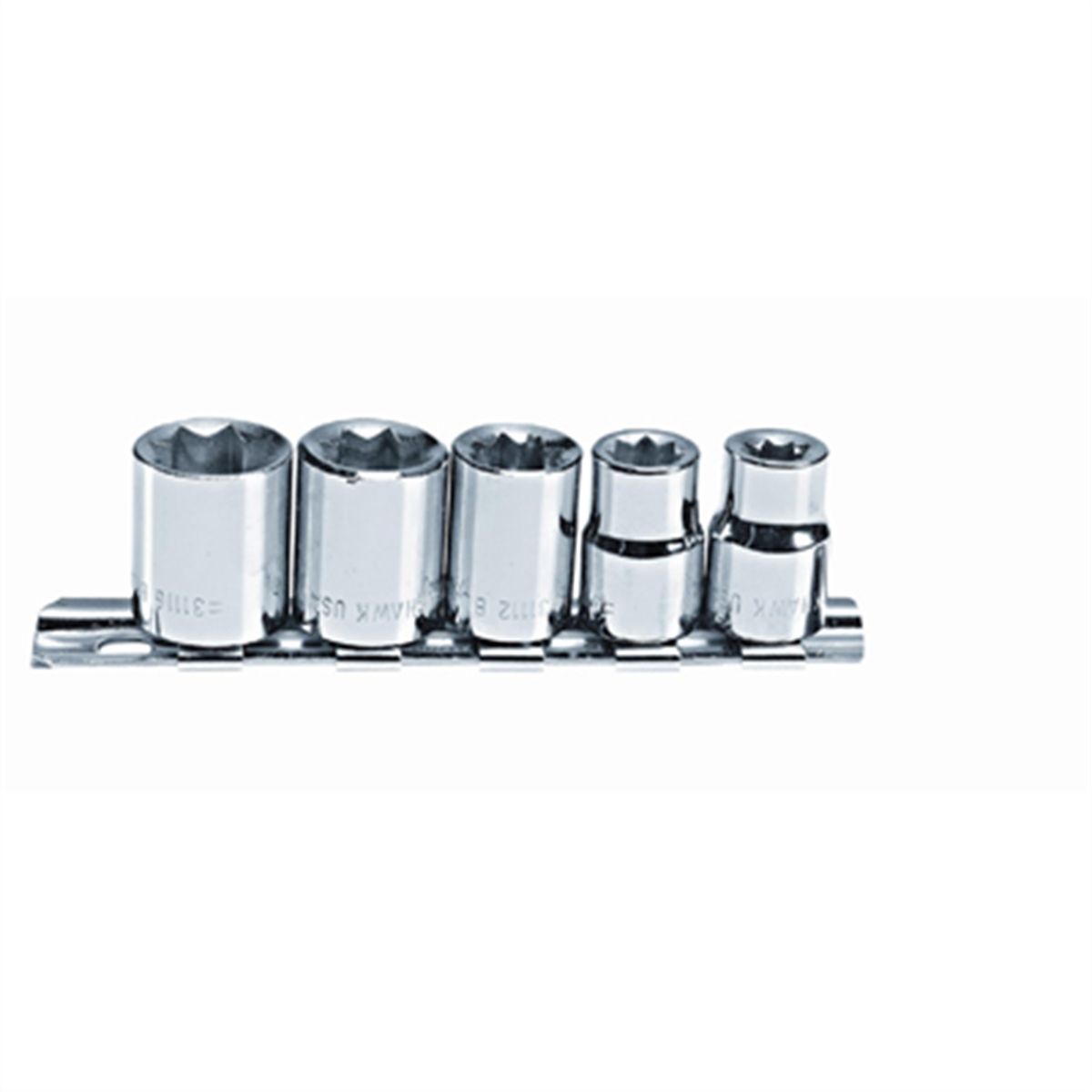 (image for) Set Skt 5pc 3/8" 8pt SAE