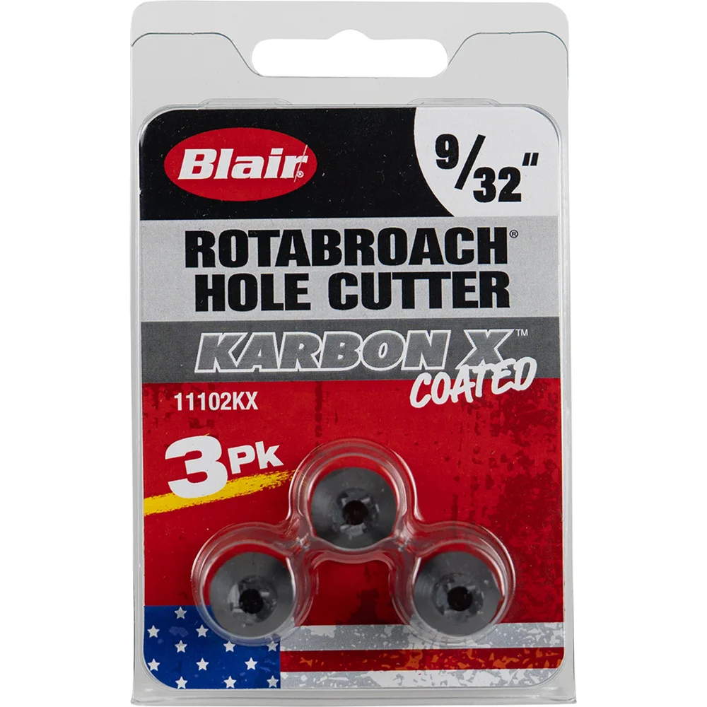 (image for) Karbon X 9/32" Rotabroach Hole Cutter 3-Pack