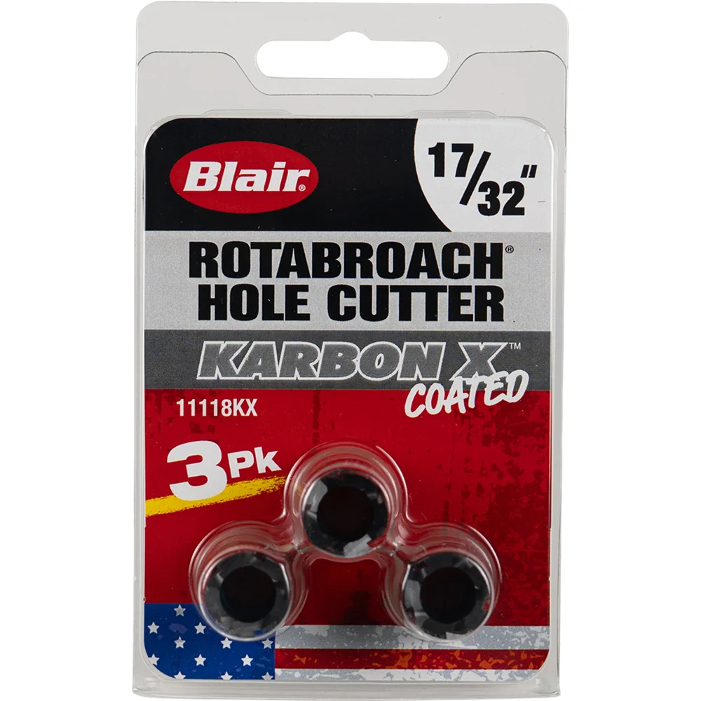 (image for) Karbon X Rotabroach Hole Cutter 3-Pack 17/32 Inch
